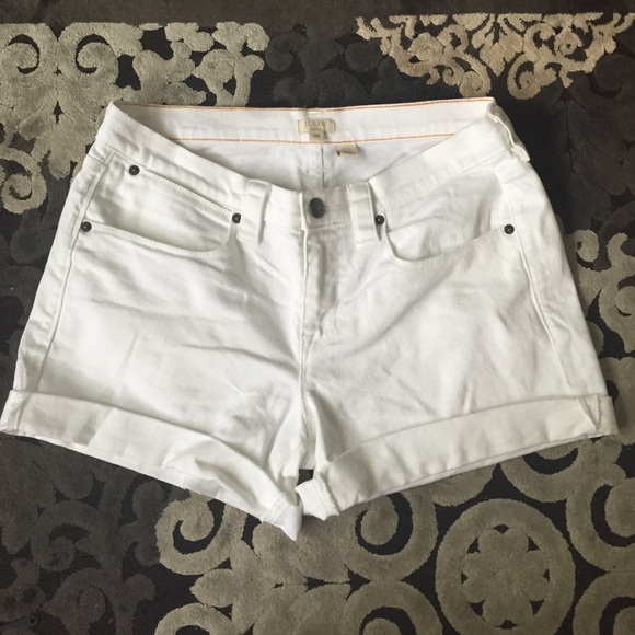J.Crew denim shorts in white