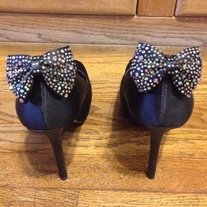 Steve Madden Rhinestoned Shimma Peeptoe Heels