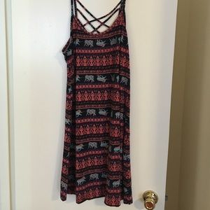 Elephant print dress