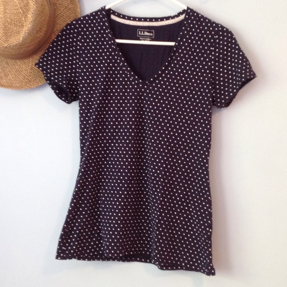 Blue & White Polka Dot T-Shirt