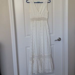 White Maxi Sundress by Leifnotes