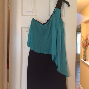 Semi formal little black dress.