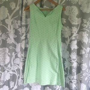 Mint Eyelet Dress