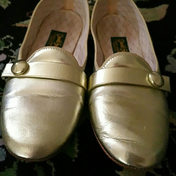 Daniel Green Gold / Champagne metallic House Slippers - Picture 1 of 5