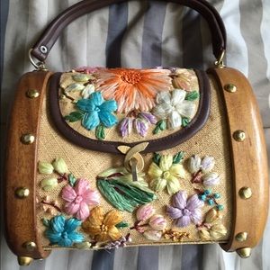 Vintage Wood Purse