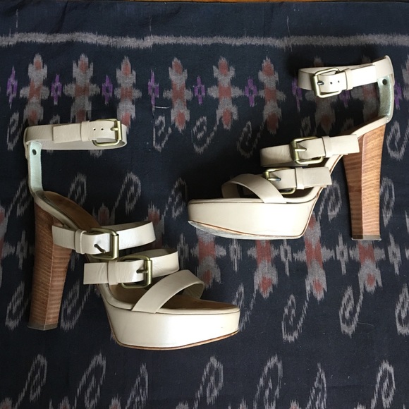 Giuseppe Zanotti Nude Strappy Heels, 39