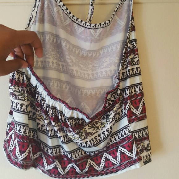 SALE 🎉 Pattern Print Halter Summer Crop Top Beach - Picture 3 of 4