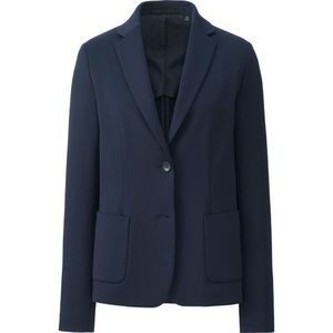 Uniqlo Soft Jersey Blazer Navy Blue