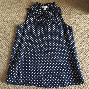 J. Crew Polka Dot Naomi Top J. Crew Polka Dot Naomi Top
