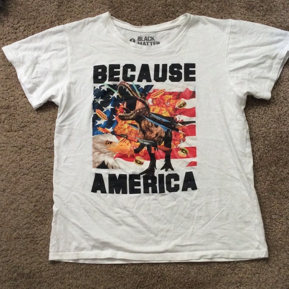 4th of July American dinosaur flag tshirt