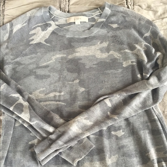 Boxy camo sweater from loft