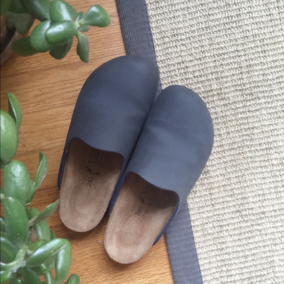 Birkenstock Shoes - Dark Charcoal Birki Clogs by Birkenstock