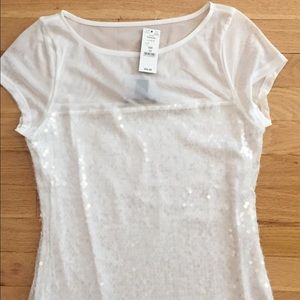 White House Black Market sequin top