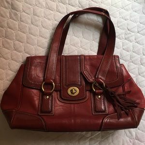 Red Coach bag