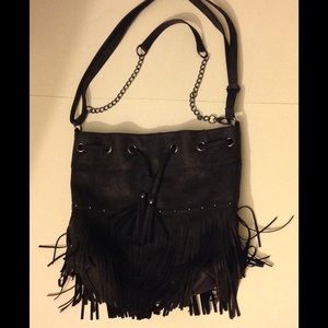 Fringe bucket purse