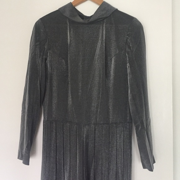Vintage Sparkly silver lurex / sheer jumpsuit