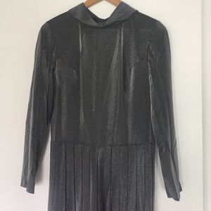 Vintage Sparkly silver lurex / sheer jumpsuit
