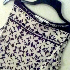 Diane Von Furstenberg Brown White Dress