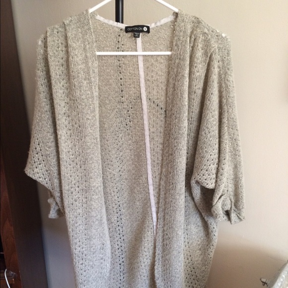 Cotton On Sweaters - Like New Size S long Gray cardigan