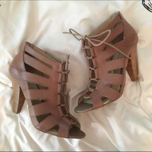 BCBG Lace up Heels