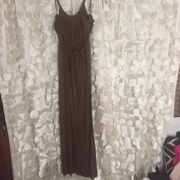 Maxi dress with braided Belt