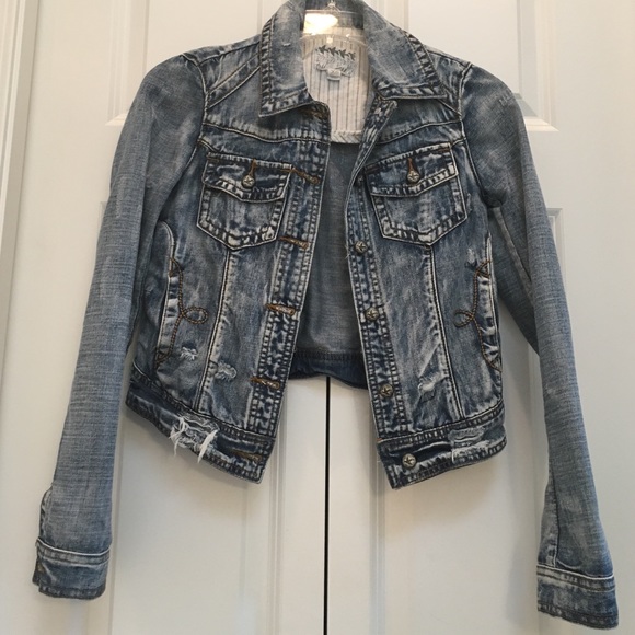 Distressed Denim Jacket - Picture 1 of 3