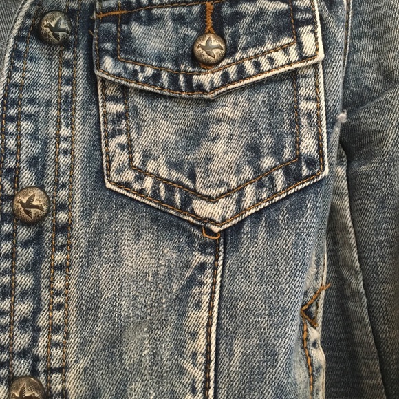 Distressed Denim Jacket - Picture 3 of 3