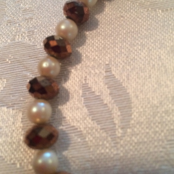 HANDMADE  Sterling  Silver Clasp, Glass Beads - Picture 2 of 3