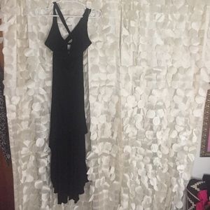 Criss-Cross Black Maxi