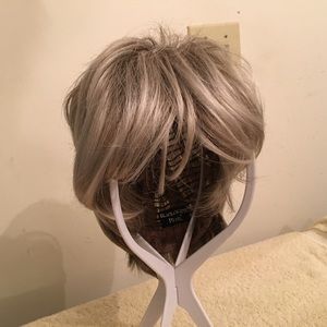 Blonde full cap synthetic wig