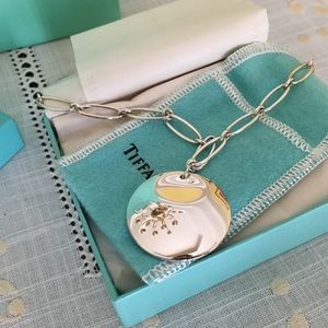 RETIRED! TIFFANY ELSA PERETTI ROUND NECKLACE!
