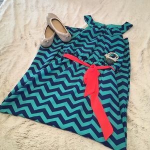 Chevron Maxi Dress