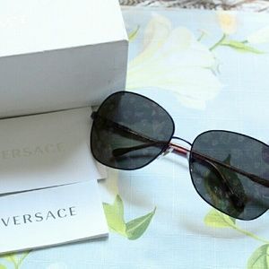*SOLD*  VERSACE Medusa Hologram Mirror Sunglasses