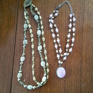2 bead necklaces