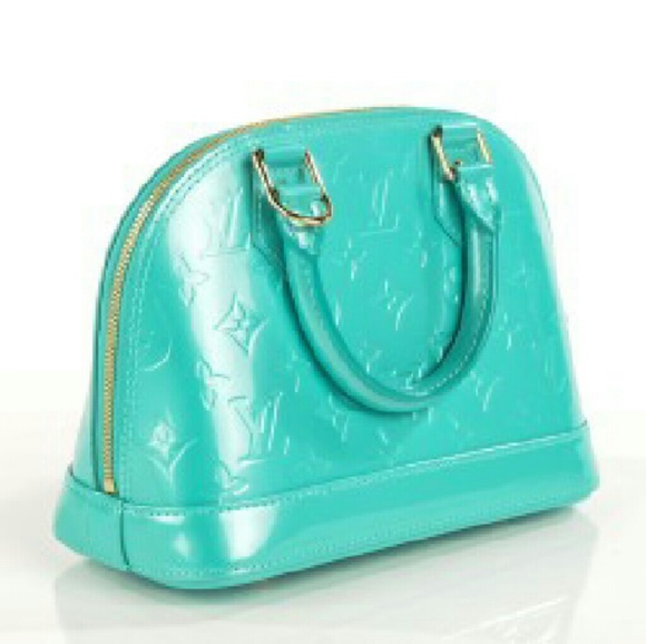 Louis Vuitton Alma Bleu Lagon Purse