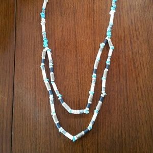 Double layer fimo necklace