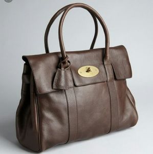 Mulberry Bayswater Chocolate Leather Handbag