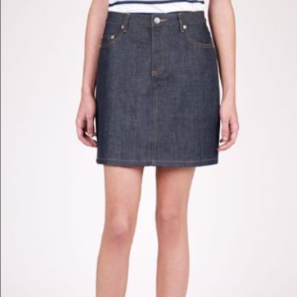 APC knee length denim skirt - NWOT