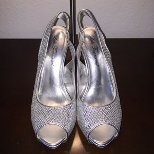 Women's Shiney Silver Heel