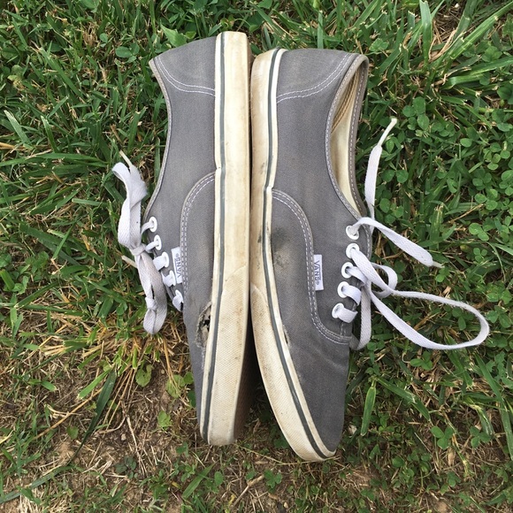 trashed vans shoes