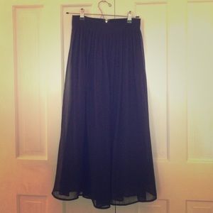 Dark Blue Maxi Skirt