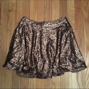 ROSE GOLD High rise sequin skirt✨