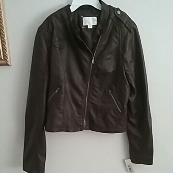 Awesome Brown Faux Leather Jacket
