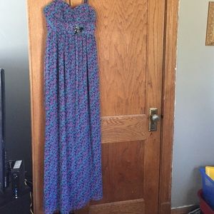 BCBGeneration Maxi Purple Sweetheart Size 6 Dress