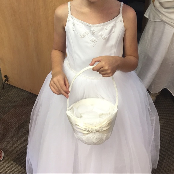 David's bridal flower girl dress.