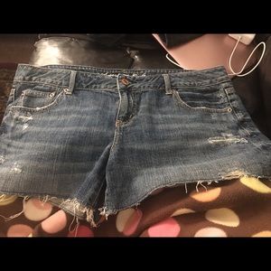 Blue jean shorts