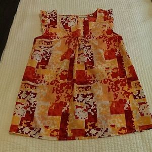 Sleeveless Multicolored Blouse