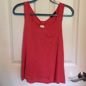 orange bow back tank