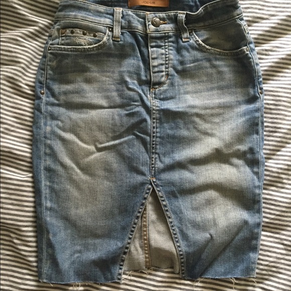 JOES JEANS BEV WASH LIMITED EDITION DENIM SKIRT