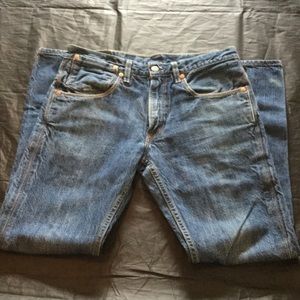 Blue denim Levi's men's jeans
